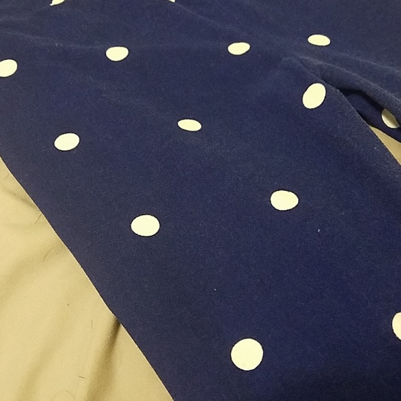 LLR OS leggings blue with white polka dots - Picture 2 of 3